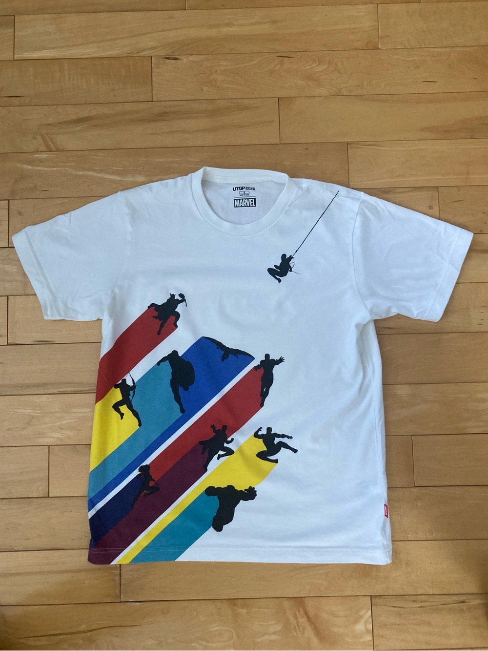 Uniqlo White Avengers Marvel Tee Shirt
